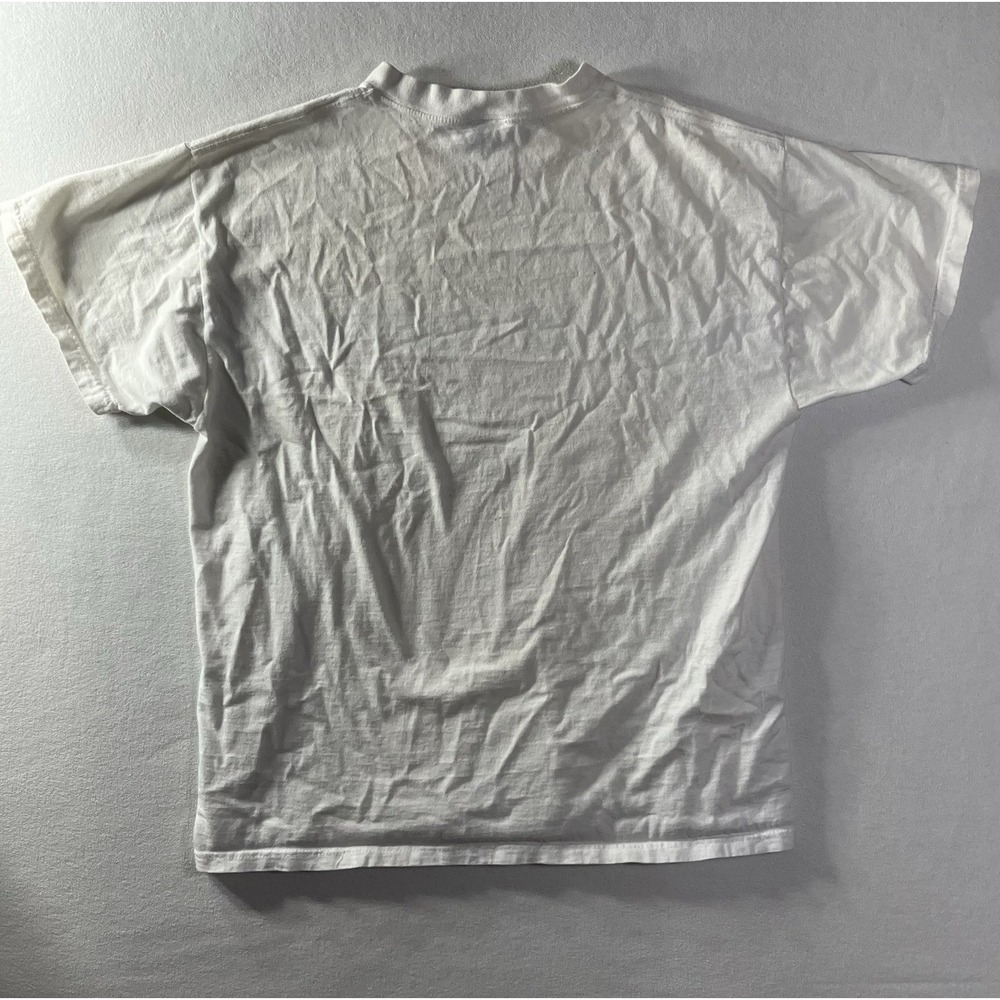 VTG World Trade Center Shirt XL White 9/11 T-Shirt American Unity Flawed - Picture 9 of 12